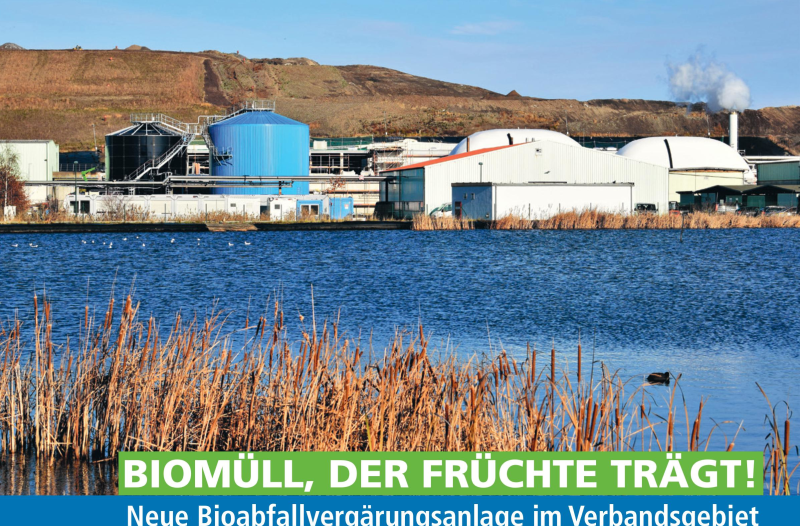 Blick auf die neue Kompost- und Energieanlage Cröbern.