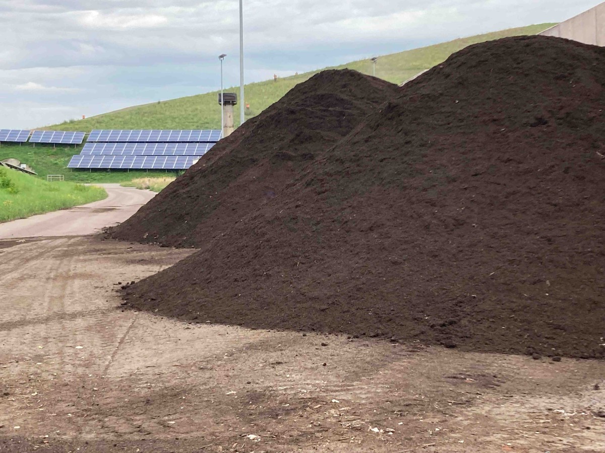 Kompostlager der Kompost- und Energieanlage KEA