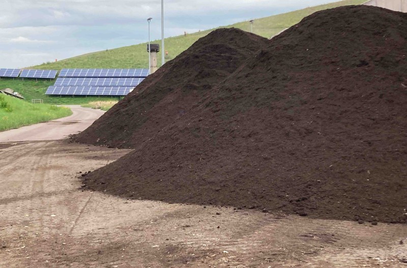 Kompostlager der Kompost- und Energieanlage KEA